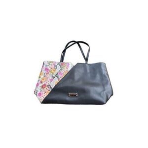 Anne Klein Black Floral Tote
